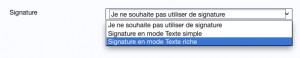 Choisir la forme de votre signature