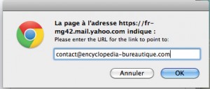 Insérer un lien dans un message d'absence automatique