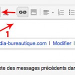 Insérer un lien internet ou email