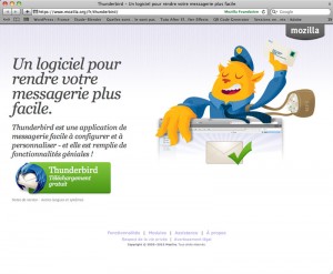 Site officiel de Thunderbird