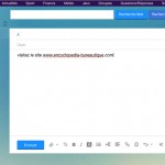 adresse d'un site web dans un mail Yahoo