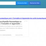 Aperçu d'un site web dans un mail Yahoo