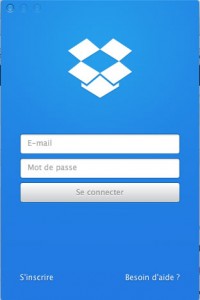 Configurer le compte Dropbox