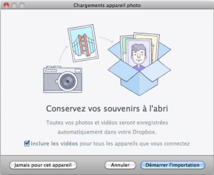 Transfert automatique des fichiers vidéos