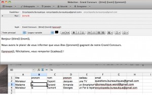 Rédiger un emailing sous thunderbird