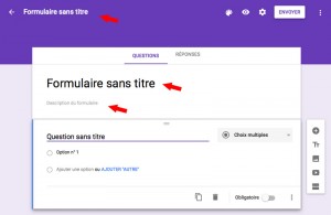 Donnez un nom au formulaire et une description