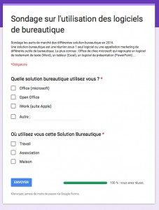 Prévisualisation du sondage