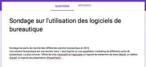 Titre et description du sondage google forms