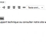 changer la couleur du texte du message d'absence automatique