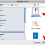 choisir le fichier en pièce jointe