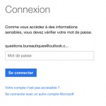 Connexion à votre compte outlook pour vérifier que vous en êtes bien le propriétaire