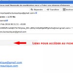 Mail pour télécharger le fichier