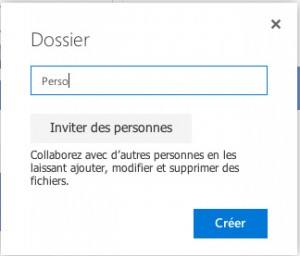 Nommer un nouveau dossier One drive