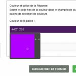 personnalisation drag'n survey