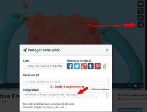 Vidéo intégrée à paper à partir de vimeo