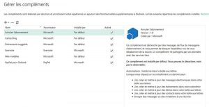 extension complementaire à outlook 2016