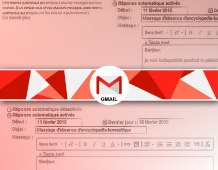 Créer une réponse d’absence automatique gmail