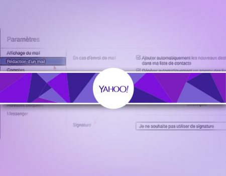 Comment créer une signature à un email sous yahooMail ?