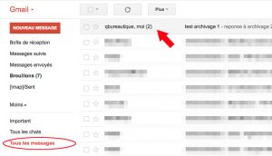 Gmail Boite Tousles messages