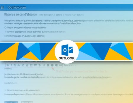 Créer un message d’absence automatique sous outlook
