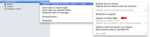 importer ou exporter vos emails avec Thunderbird