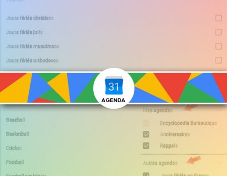 Créer de nouveaux agendas sous Google Agenda