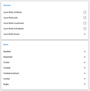 Ajouter des agendas sousgoogle