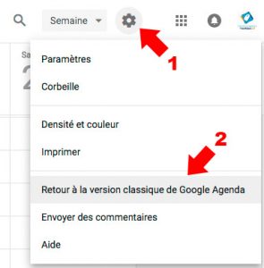 Revenir à l'ancienne version de Google Agenda