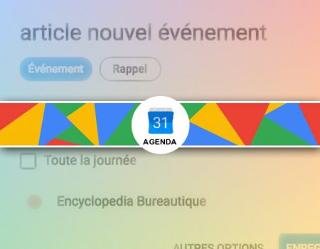 Comment créer un événement dans google Agenda