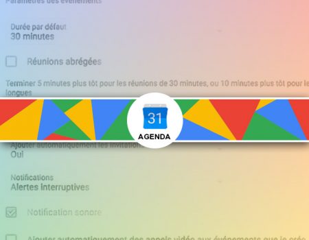 Configuration des préférences de Google Agenda