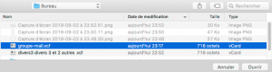 Sélectionner un fichier Vcar