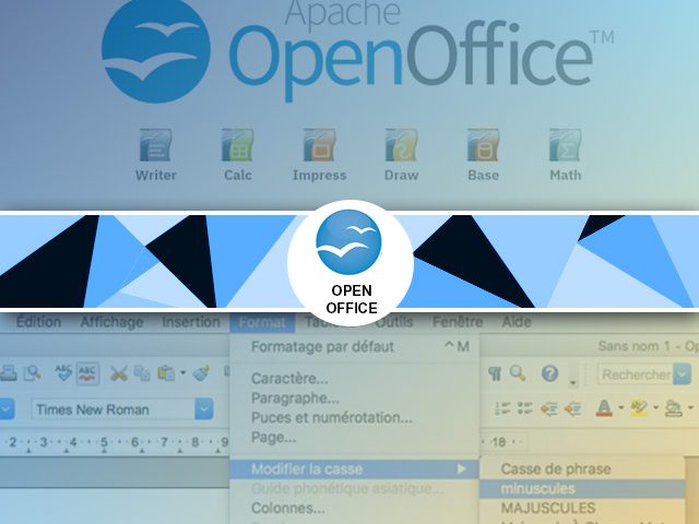 Convertir un texte majuscule en minuscule sous open office 4