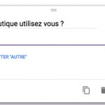 Module de question d'un sondage