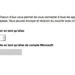 Nouvel alias outlook