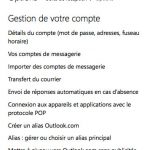 Créer un alias outlook