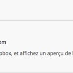 Ajouter l'extension Dropbox pour Gmail