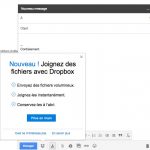 connexion du compte Dropbox avec Gmail