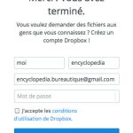 Réussite du transfert de fichier via une demande de fichier