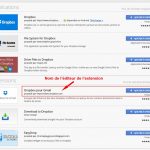 Extension Dropbox pour Gmail