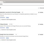 liste des extensions chrome