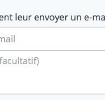 Ecrire un message d'accompagnement à la demande de fichierdropbox