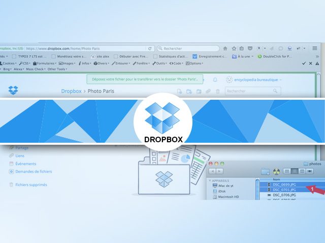 Comment ajouter un fichier sous Dropbox ?