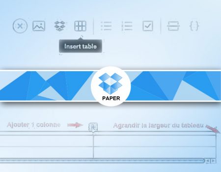 Comment créer et modifier un tableau Paper ?