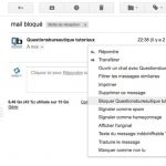 Classer une adresse mail en adresse bloquée