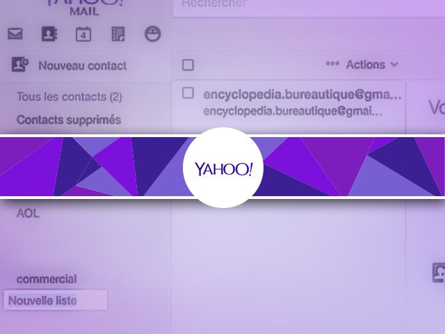Comment créer simplement une liste de diffusion de contacts sous Yahoo ?