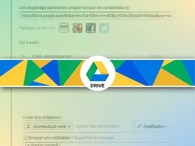 Comment partager un Dossier Google Drive ?